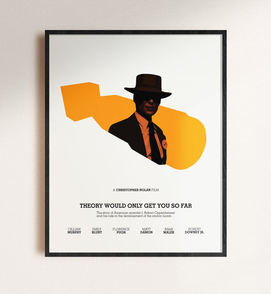 Oppenheimer movie wall art, framed