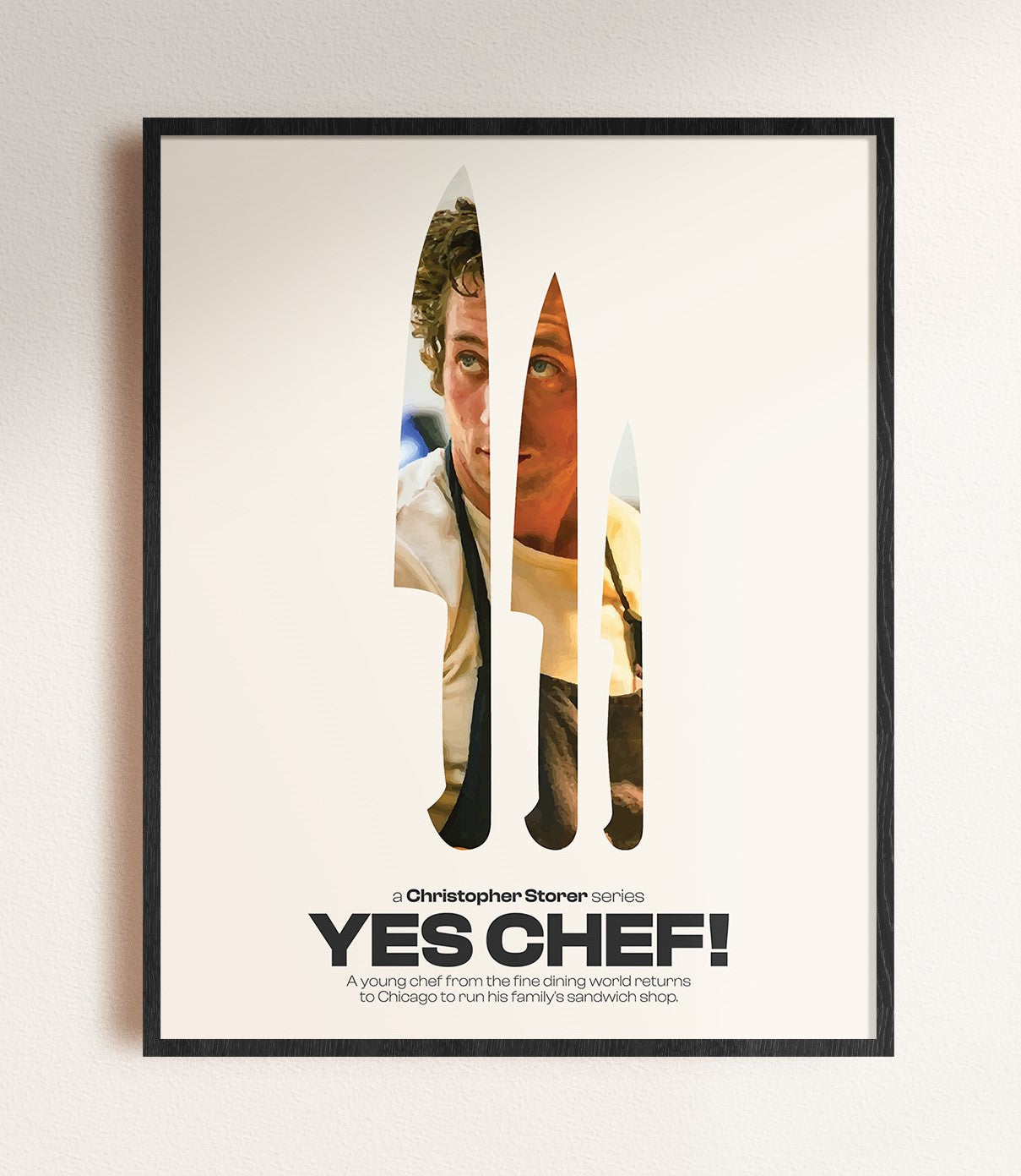 the bear series wall art, framed