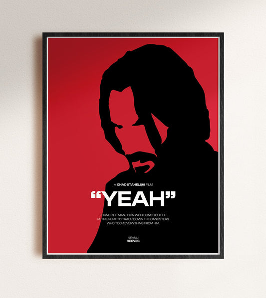 john wick wall art, framed