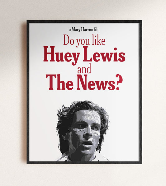 american psycho movie wall art, framed