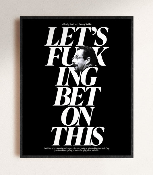 uncut gems movie wall art, framed