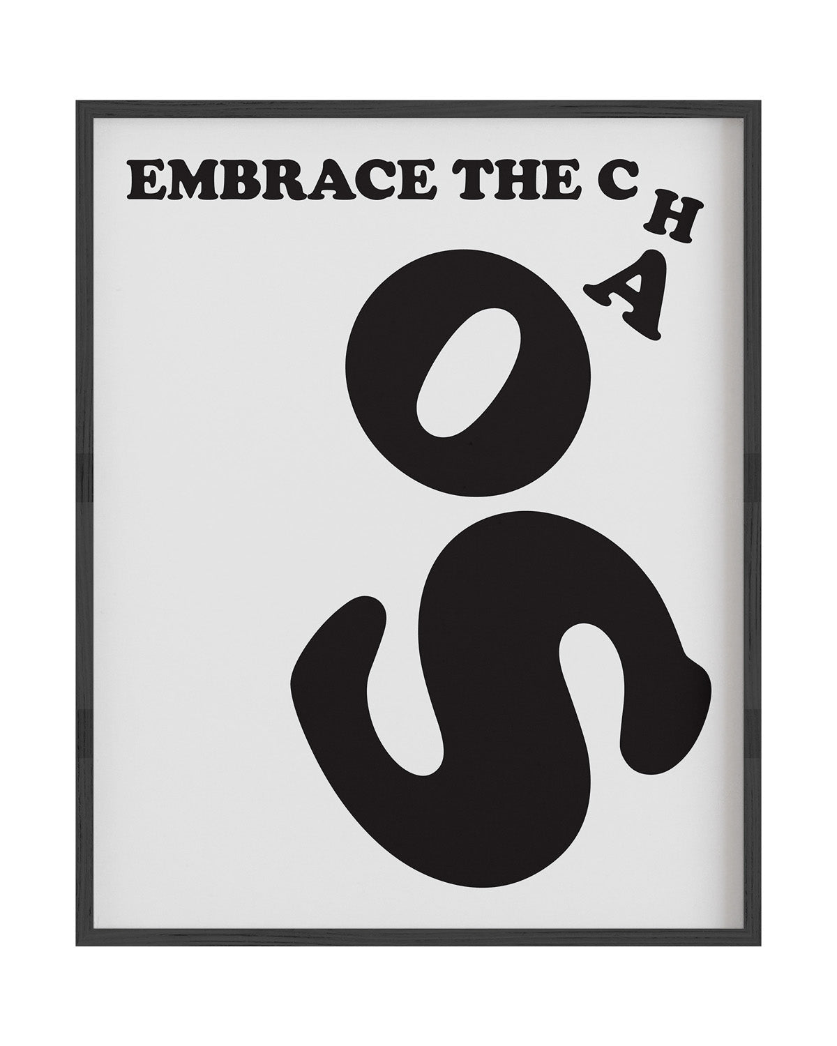 Embrace the Chaos Typography Wall Art (Digital Download)