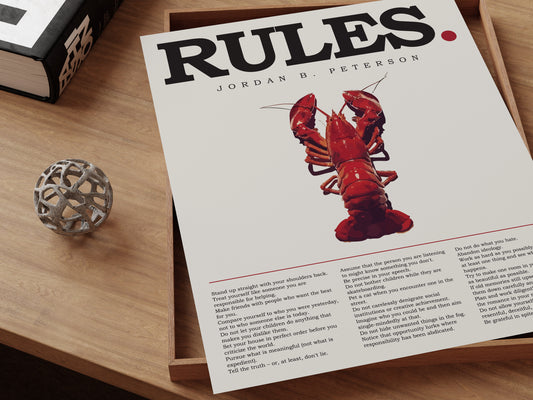 Jordan Peterson's Rules Poster (Digital Download)