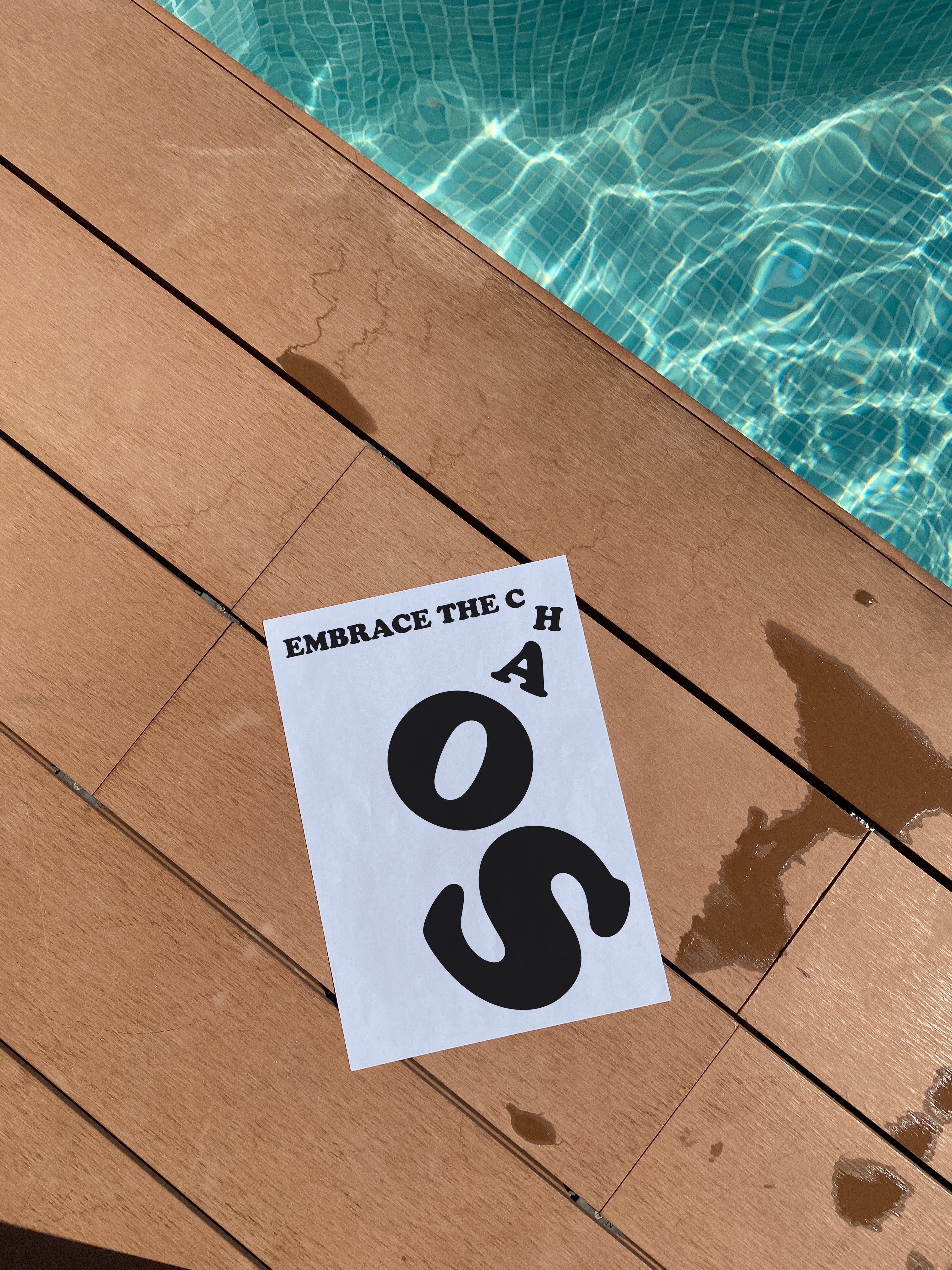 Embrace the Chaos Typography Wall Art (Digital Download)